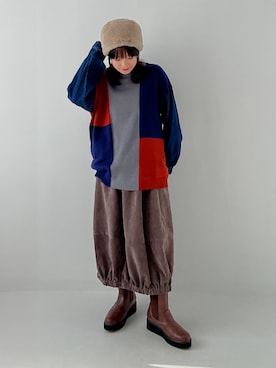 「ニット/セーター」｜osharewalker staffさん（レディース・155cm）の秋コーディネート