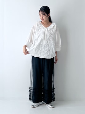 「ブラウスコーデ」｜osharewalker staffさん（レディース・165cm）の秋コーディネート