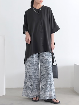 「n'OrLABEL（ノアールレーベル）のアイテム（パンツ）」を使った、osharewalker staffさん（レディース・163cm）の夏コーディネート