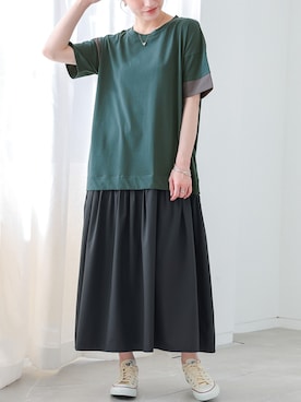 「n'OrLABEL（ノアールレーベル）のアイテム」を使った、osharewalker staffさん（レディース・160cm）の夏コーディネート