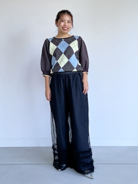 「somari imagination（ソマリ イマジネーション）のアイテム」を使った、osharewalker staffさん（レディース・155cm）の秋コーディネート