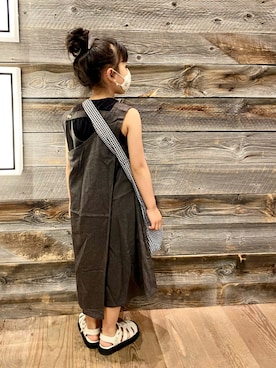 「アイテム（サンダル）」を使った、uuume＊さん（キッズ・120cm）の夏コーディネート