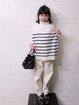 「アイテム（バッグ）」を使った、uuume＊さん（キッズ・120cm）の春コーディネート