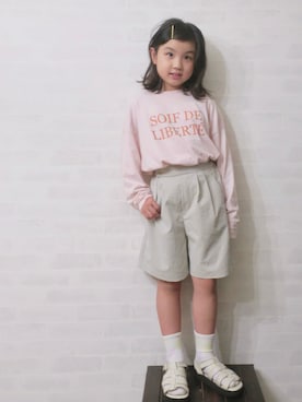 「アイテム（サンダル）」を使った、uuume＊さん（キッズ・120cm）の春コーディネート