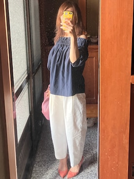 「NAVE（ネイヴ）のアイテム」を使った、mii♡ucoさん（レディース・153cm）の夏コーディネート