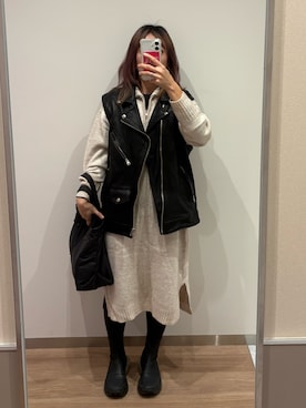 「アイテム（ワンピース/ドレス）」を使った、mii♡ucoさん（レディース・153cm）の秋コーディネート