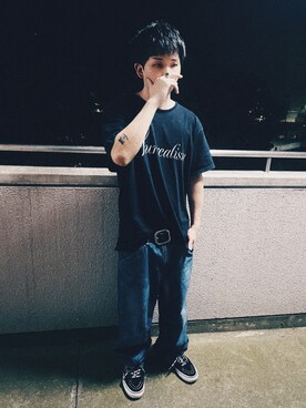 「RHUDE（ルード）のアイテム」を使った、kellyさん（メンズ・170cm）の春コーディネート