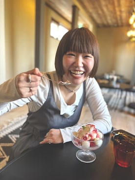 「アイテム（サロペット/オーバーオール）」を使った、sayさん（レディース・161cm）の夏コーディネート