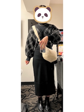 「サイドゴアブーツ」｜おりょうさん（レディース・165cm）の冬コーディネート