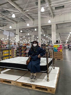 「SEVENDAYS=SUNDAY（セブンデイズサンデイ）のアイテム（ジャケット/アウター）」を使った、FUKAさん（レディース・155cm）の冬コーディネート