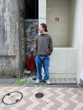 「Goodwear(Since1983)（グッドウェア）のアイテム」を使った、牛木さん（メンズ・165cm）の秋コーディネート