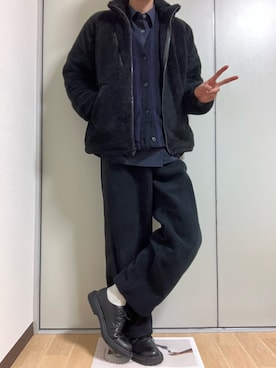 「アイテム（その他アウター）」を使った、白王子ゆーや@Twitchさん（メンズ・172cm）の冬コーディネート