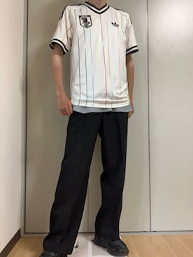 「Engineered Garments（エンジニアードガーメンツ）のアイテム」を使った、白王子ゆーや@Twitchさん（メンズ・172cm）の夏コーディネート
