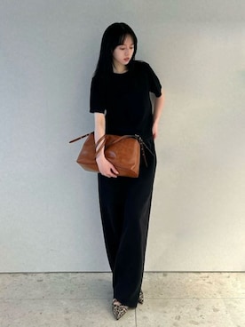 「CHARLES & KEITH（チャールズ & キース）のアイテム（バレエシューズ）」を使った、CHARLES & KEITHさん（レディース・160cm）の夏コーディネート