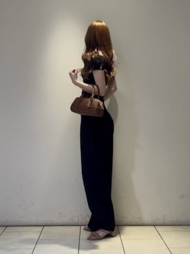 「CHARLES & KEITH（チャールズ & キース）のアイテム（トートバッグ）」を使った、CHARLES & KEITHさん（レディース・160cm）の夏コーディネート