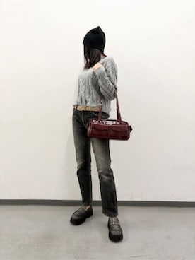 「CHARLES & KEITH（チャールズ & キース）のRachel レイチェル マルチポケット ショルダーバッグ（ショルダーバッグ）」を使った、CHARLES & KEITHさん（レディース・160cm）の春コーディネート