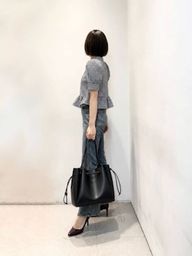 「CHARLES & KEITH（チャールズ & キース）のポインテッドトゥ スティレットパンプス / Pointed Toe Stiletto Pumps（パンプス、レッド系）」を使った、CHARLES & KEITHさん（レディース・160cm）の夏コーディネート