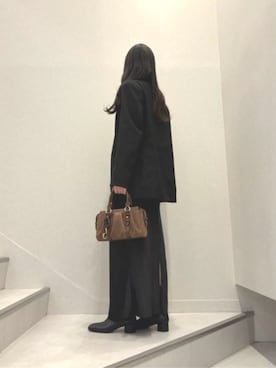 「CHARLES & KEITH（チャールズ & キース）のアイテム（ブーツ）」を使った、CHARLES & KEITHさん（レディース・160cm）の秋コーディネート