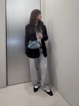 「CHARLES & KEITH（チャールズ & キース）のアイテム（バレエシューズ）」を使った、CHARLES & KEITHさん（レディース・160cm）の春コーディネート