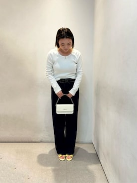 「CHARLES & KEITH（チャールズ & キース）のアイテム（財布）」を使った、CHARLES & KEITHさん（レディース・160cm）の夏コーディネート