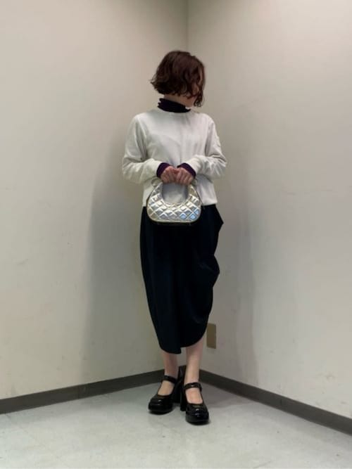 Janie ジェイニー キルトボウハンドル クレセントバッグ（ショルダー