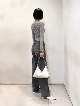 「CHARLES & KEITH（チャールズ & キース）のアイテム（パンプス）」を使った、CHARLES & KEITHさん（レディース・160cm）の秋コーディネート