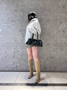 「CHARLES & KEITH（チャールズ & キース）のアイテム（ブーツ）」を使った、CHARLES & KEITHさん（レディース・160cm）の秋コーディネート