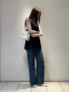 「CHARLES & KEITH（チャールズ & キース）のKaia カイア スリングバックパンプス（パンプス、ホワイト系）」を使った、CHARLES & KEITHさん（レディース・160cm）の夏コーディネート