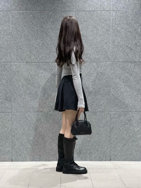 「CHARLES & KEITH（チャールズ & キース）のアイテム（ブーツ）」を使った、CHARLES & KEITHさん（レディース・160cm）の秋コーディネート