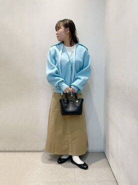 「CHARLES & KEITH（チャールズ & キース）のアイテム（バレエシューズ）」を使った、CHARLES & KEITHさん（レディース・160cm）の春コーディネート