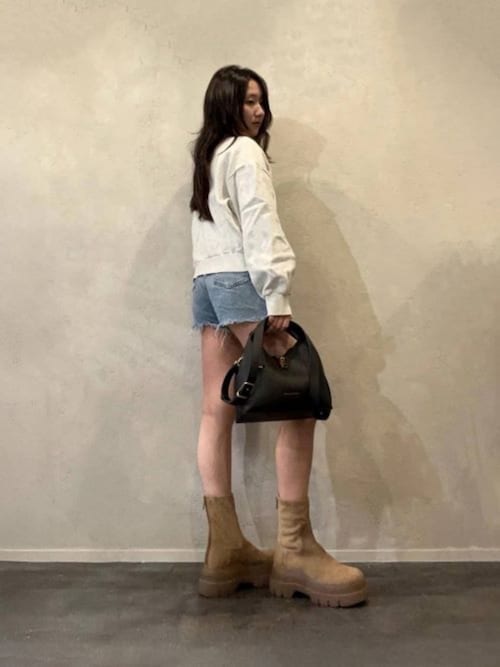 【極美品】MANA チャンキー・ブーツ バックジップ 25.0㎝ ブラウン MANA “チャンキーソール・サイドゴアブーツ” - Tribeca（トライベカ