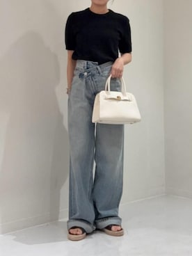 「CHARLES & KEITH（チャールズ & キース）のアイテム（サンダル）」を使った、CHARLES & KEITHさん（レディース・160cm）の夏コーディネート