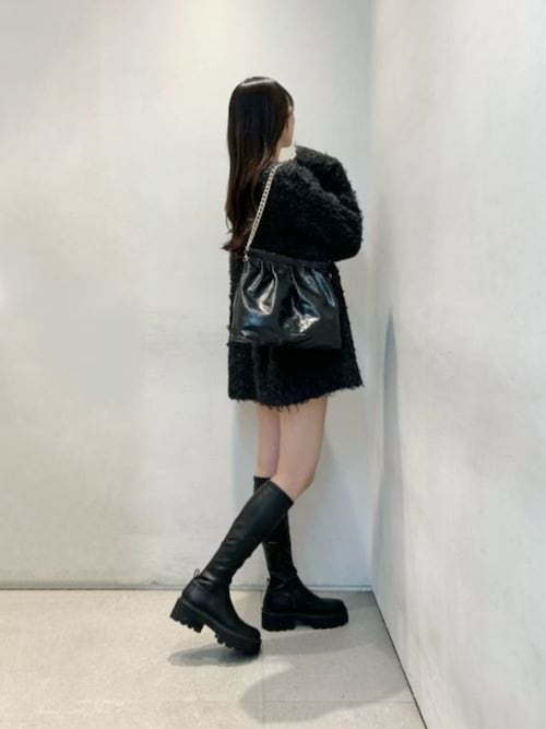 Imogen イモージェン チャンキープラットフォームロングブーツ（ブーツ