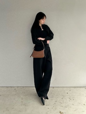 「CHARLES & KEITH（チャールズ & キース）のアイテム（バレエシューズ）」を使った、CHARLES & KEITHさん（レディース・160cm）の春コーディネート