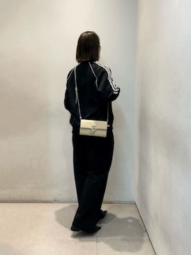 「CHARLES & KEITH（チャールズ & キース）のKaleen カリーン スリングバックフラット（バレエシューズ、ブラック系）」を使った、CHARLES & KEITHさん（レディース・160cm）の夏コーディネート