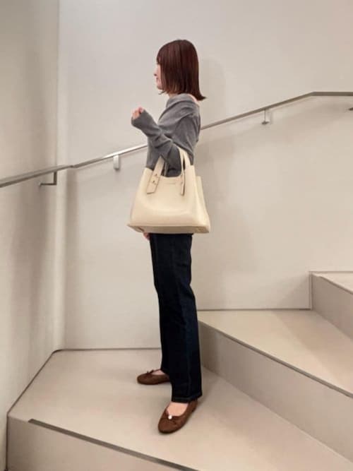 Shania シャナイア ダブルハンドルスラウチーバッグ（ハンドバッグ