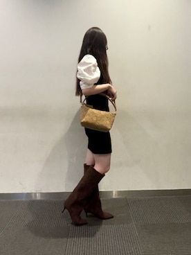 「CHARLES & KEITH（チャールズ & キース）のアイテム（ブーツ）」を使った、CHARLES & KEITHさん（レディース・160cm）の秋コーディネート