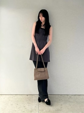 「CHARLES & KEITH（チャールズ & キース）のアイテム（サンダル）」を使った、CHARLES & KEITHさん（レディース・160cm）の夏コーディネート