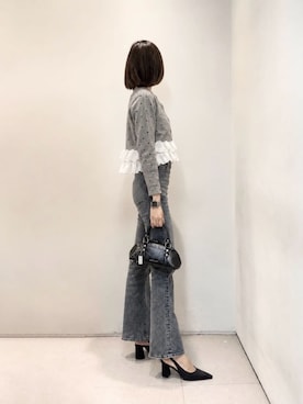 「CHARLES & KEITH（チャールズ & キース）のアイテム（パンプス）」を使った、CHARLES & KEITHさん（レディース・160cm）の秋コーディネート