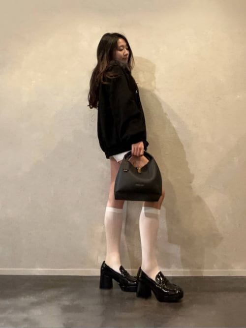 Chance チャンス メタリックアクセントバケットバッグ（ショルダー