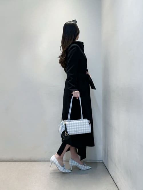 Hazel ヘーゼル ギンガムボウショルダーバッグ（トートバッグ