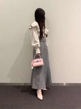 「CHARLES & KEITH（チャールズ & キース）のアイテム（キーケース/キーアクセサリー）」を使った、CHARLES & KEITHさん（レディース・160cm）の冬コーディネート