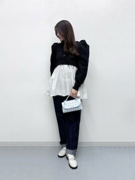 「CHARLES & KEITH（チャールズ & キース）のアイテム（財布）」を使った、CHARLES & KEITHさん（レディース・160cm）の冬コーディネート