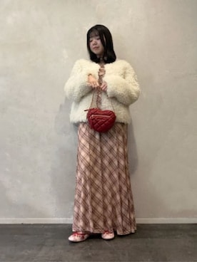 「CHARLES & KEITH（チャールズ & キース）のアイテム（バレエシューズ）」を使った、CHARLES & KEITHさん（レディース・160cm）の冬コーディネート