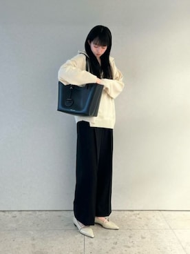 「CHARLES & KEITH（チャールズ & キース）のアイテム（バレエシューズ）」を使った、CHARLES & KEITHさん（レディース・160cm）の春コーディネート