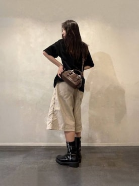 「CHARLES & KEITH（チャールズ & キース）のアイテム（ブーツ）」を使った、CHARLES & KEITHさん（レディース・160cm）の秋コーディネート