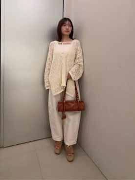 「CHARLES & KEITH（チャールズ & キース）のメタリックアクセント エスパドリーユウェッジ（サンダル）」を使った、CHARLES & KEITHさん（レディース・160cm）の夏コーディネート
