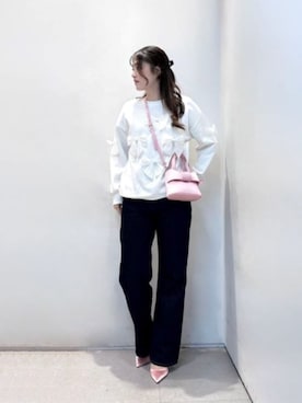 「CHARLES & KEITH（チャールズ & キース）のアイテム（キーケース/キーアクセサリー）」を使った、CHARLES & KEITHさん（レディース・160cm）の冬コーディネート