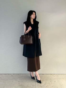 「CHARLES & KEITH（チャールズ & キース）のAnastasia アナスタシア レザー スリングバック パンプス（パンプス、ブラック系）」を使った、CHARLES & KEITHさん（レディース・160cm）の夏コーディネート