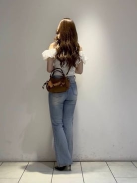 「CHARLES & KEITH（チャールズ & キース）のメタリックバー ポインテッドスリングバックスティレット（パンプス、ブラック系）」を使った、CHARLES & KEITHさん（レディース・160cm）の夏コーディネート